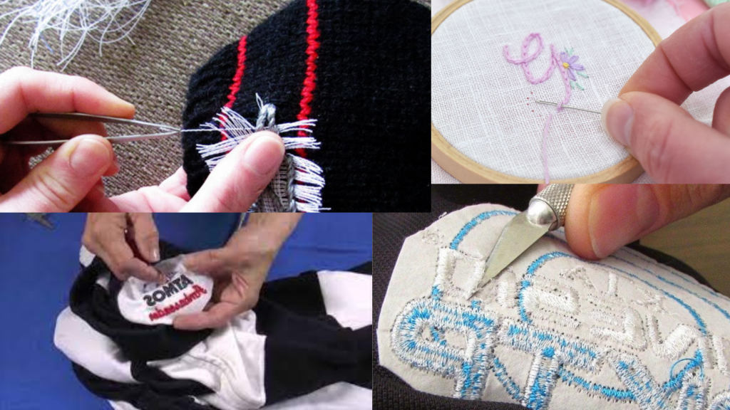 Methods to take off Embroidery