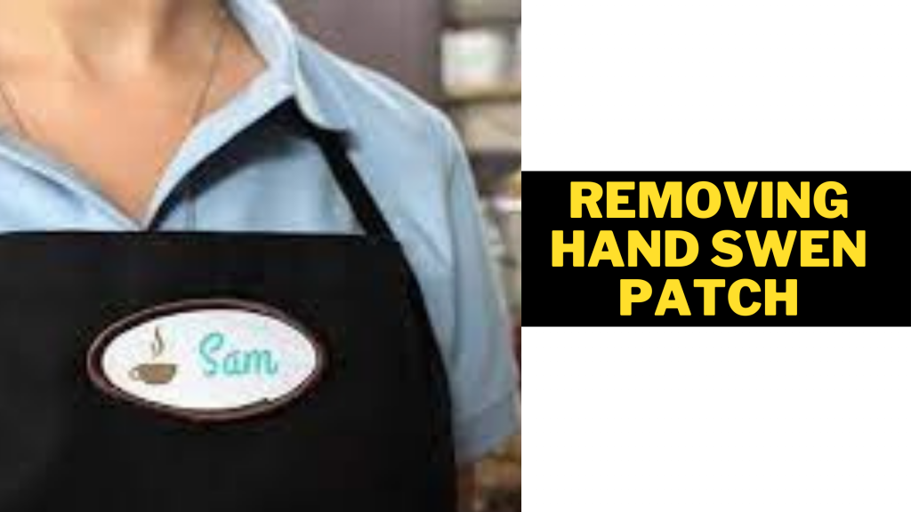 Removing hand-sewn patch